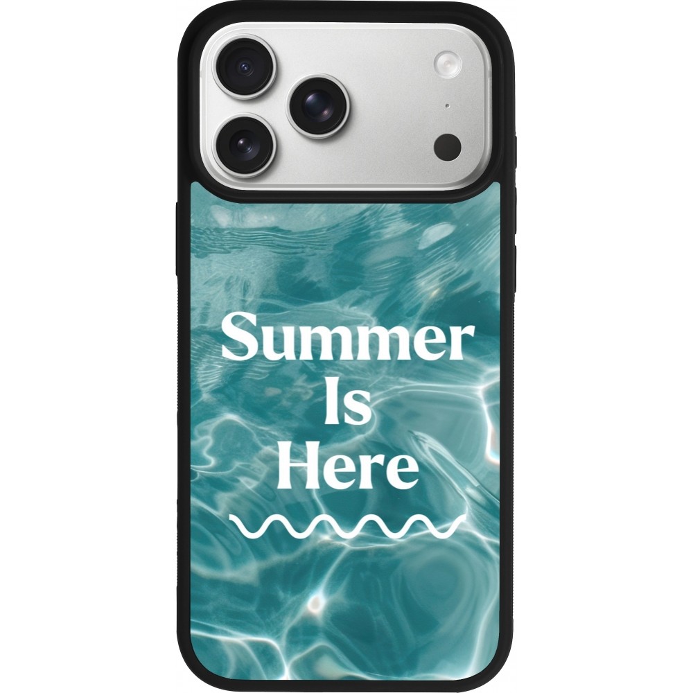 iPhone 17 Pro Max Case Hülle - Silikon schwarz Summer 2025 Summer is here