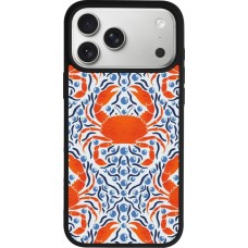iPhone 17 Pro Max Case Hülle - Silikon schwarz Crabs and pearls Summer 2026