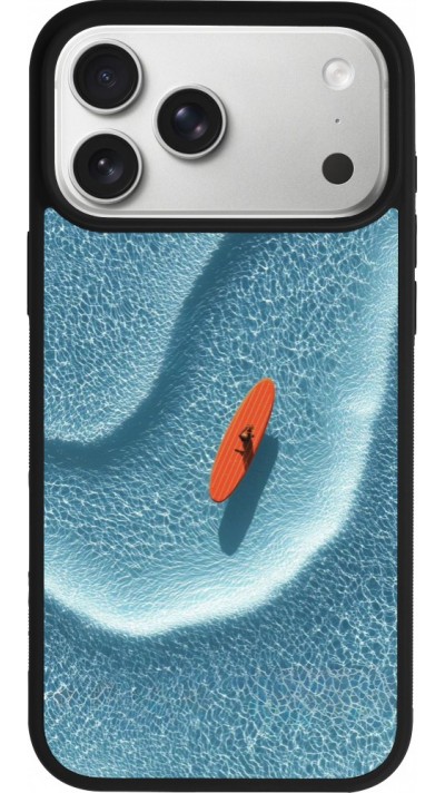iPhone 17 Pro Max Case Hülle - Silikon schwarz Orange surf Summer 2026