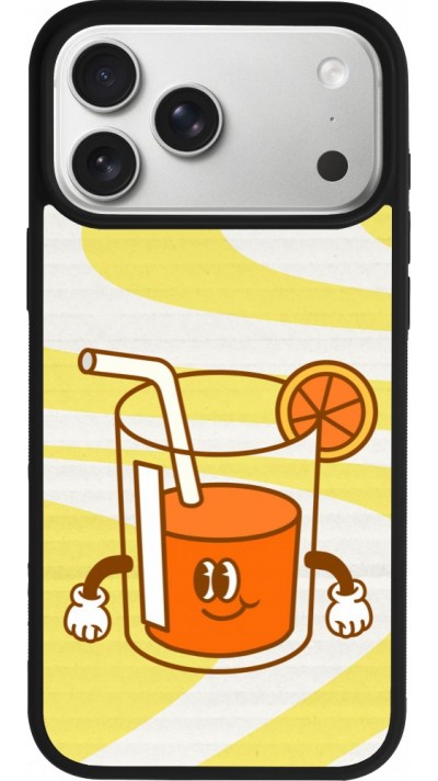 iPhone 17 Pro Max Case Hülle - Silikon schwarz Summer drink 2026