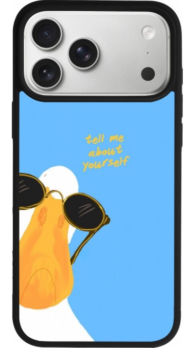 iPhone 17 Pro Max Case Hülle - Silikon schwarz Tell me about yourself Summer 2026