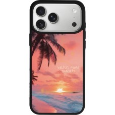 iPhone 17 Pro Max Case Hülle - Silikon schwarz Watch more sunsets Summer 2026