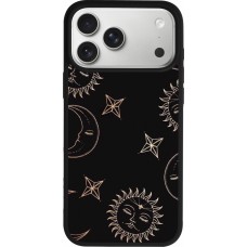 Coque iPhone 17 Pro Max - Silicone rigide noir Suns and Moons