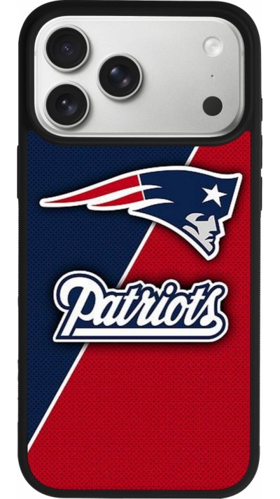 iPhone 17 Pro Max Case Hülle - Silikon schwarz Super Bowl 26 Patriots 1