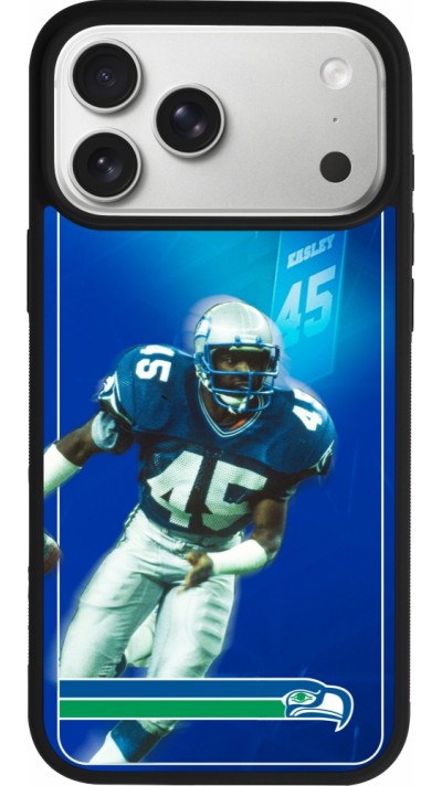 iPhone 17 Pro Max Case Hülle - Silikon schwarz Super Bowl 26 Seattle 1