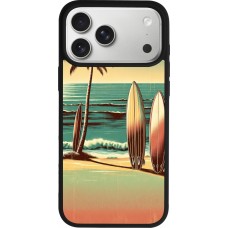 iPhone 17 Pro Max Case Hülle - Silikon schwarz Surf Paradise