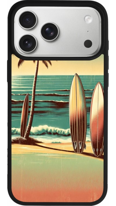 iPhone 17 Pro Max Case Hülle - Silikon schwarz Surf Paradise