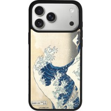 iPhone 17 Pro Max Case Hülle - Silikon schwarz Kunstbild - Die große Welle vor Kanagawa - Hokusai