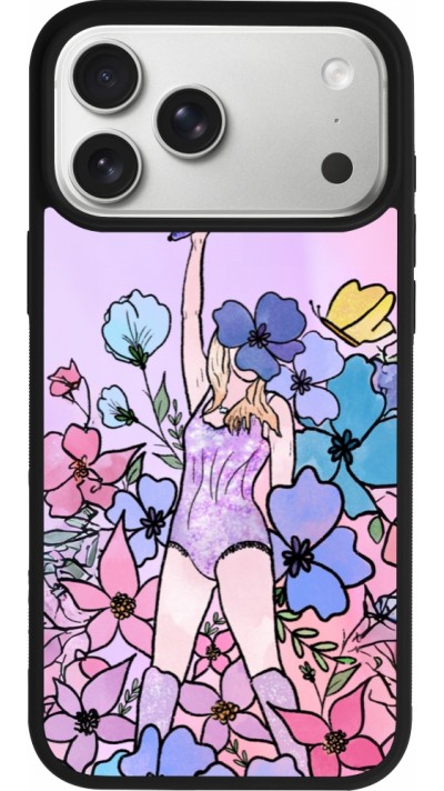 iPhone 17 Pro Max Case Hülle - Silikon schwarz Taylor Swift Sketch - Pink