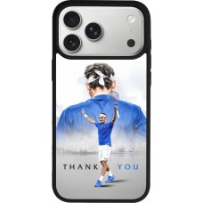 Coque iPhone 17 Pro Max - Silicone rigide noir Thank you Roger