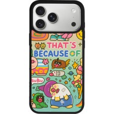 Coque iPhone 17 Pro Max - Silicone rigide noir Thats beacause of