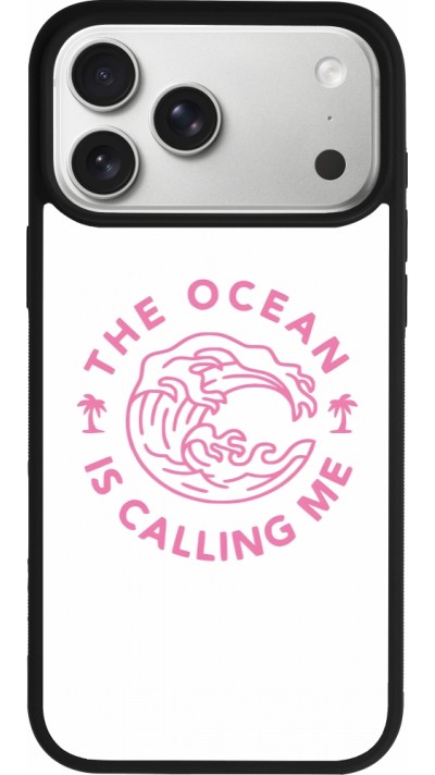 iPhone 17 Pro Max Case Hülle - Silikon schwarz The Ocean is calling me