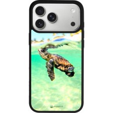 Coque iPhone 17 Pro Max - Silicone rigide noir Turtle Underwater