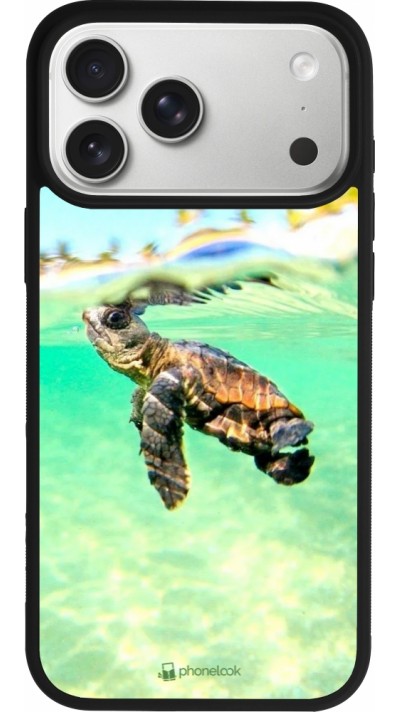 iPhone 17 Pro Max Case Hülle - Silikon schwarz Turtle Underwater