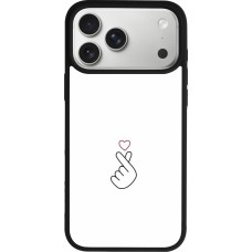 iPhone 17 Pro Max Case Hülle - Silikon schwarz Valentine 2024 heat by Millennials