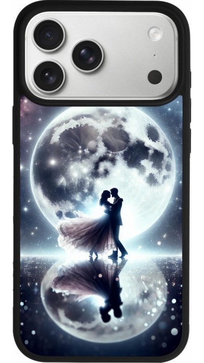 iPhone 17 Pro Max Case Hülle - Silikon schwarz Valentin 2024 Liebe unter dem Mond