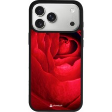 Coque iPhone 17 Pro Max - Silicone rigide noir Valentine 2022 Rose