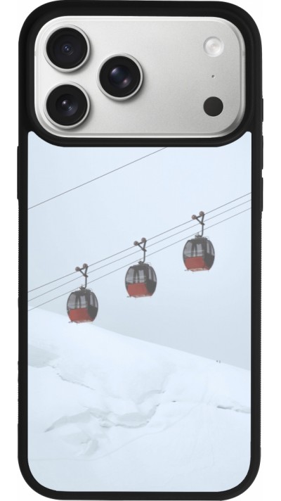 iPhone 17 Pro Max Case Hülle - Silikon schwarz Winter 22 ski lift