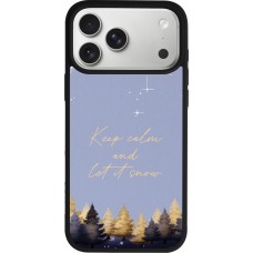 iPhone 17 Pro Max Case Hülle - Silikon schwarz Winter 25 Winter illustration of trees