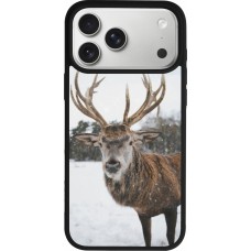 iPhone 17 Pro Max Case Hülle - Silikon schwarz Winter 25 Winter reindeer