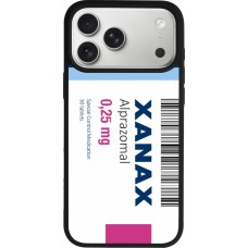 Coque iPhone 17 Pro Max - Silicone rigide noir Xanax Alprazolam 2025