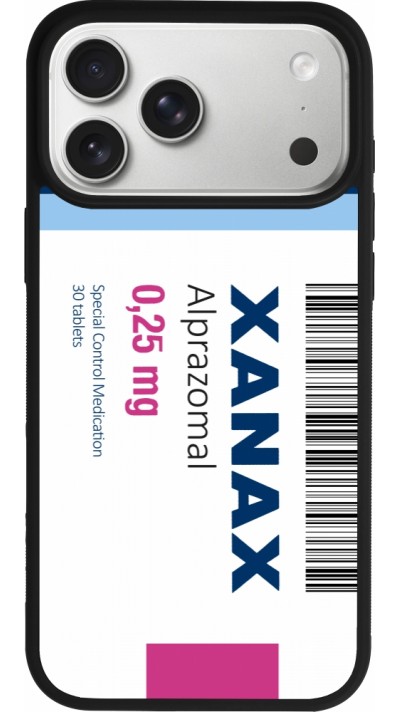 iPhone 17 Pro Max Case Hülle - Silikon schwarz Xanax Alprazolam 2025