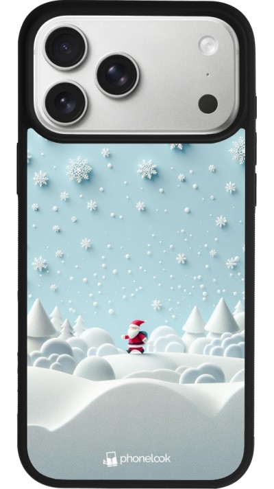 iPhone 17 Pro Max Case Hülle - Silikon schwarz Weihnachten 2023 Kleiner Vater Schneeflocke