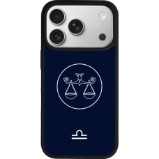 iPhone 17 Pro Case Hülle - Silikon schwarz Astrologie Waage