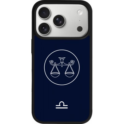 iPhone 17 Pro Case Hülle - Silikon schwarz Astrologie Waage