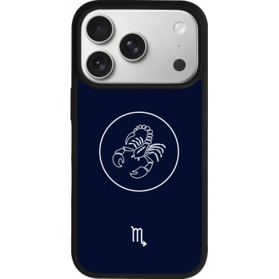 iPhone 17 Pro Case Hülle - Silikon schwarz Astrologie Skorpion