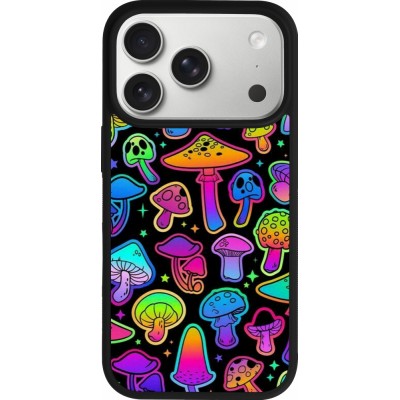 Coque iPhone 17 Pro - Silicone rigide noir Autumn 2024 magic mushrooms