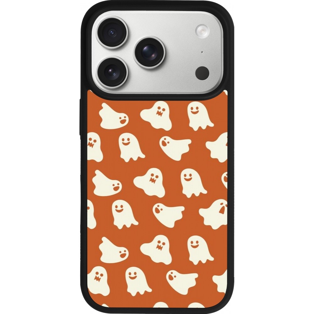 Coque iPhone 17 Pro - Silicone rigide noir Autumn 2024 mini ghosts
