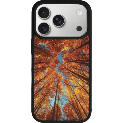 Coque iPhone 17 Pro - Silicone rigide noir Autumn 25 Trees