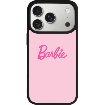 iPhone 17 Pro Case Hülle - Silikon schwarz Barbie Text