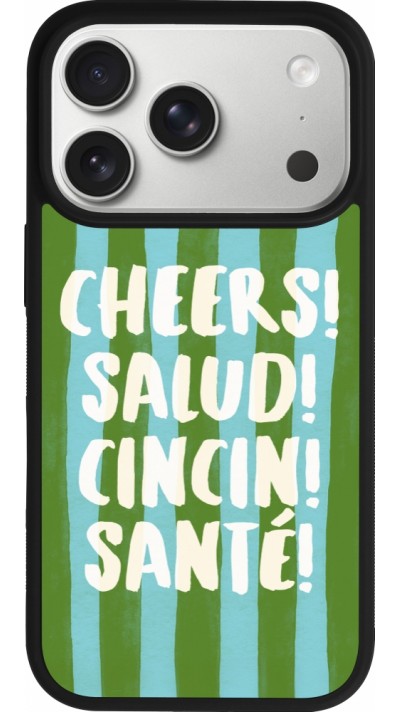 iPhone 17 Pro Case Hülle - Silikon schwarz Cheers 2026