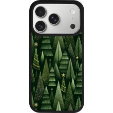 Coque iPhone 17 Pro - Silicone rigide noir Christmas 25 Pattern Xmas Tree
