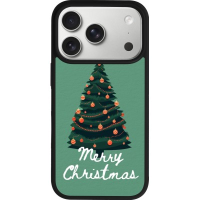 iPhone 17 Pro Case Hülle - Silikon schwarz Christmas 25 Xmas Tree