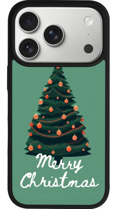 Coque iPhone 17 Pro - Silicone rigide noir Christmas 25 Xmas Tree