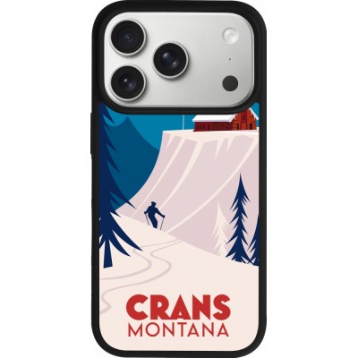 iPhone 17 Pro Case Hülle - Silikon schwarz Crans-Montana Cabane