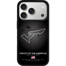 Coque iPhone 17 Pro - Silicone rigide noir F1 Track 2025 United States