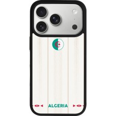 Coque iPhone 17 Pro - Silicone rigide noir Maillot de football Algérie 2026 personnalisable