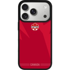 iPhone 17 Pro Case Hülle - Silikon schwarz Kanada 2026 personalisierbares Fussballtrikot