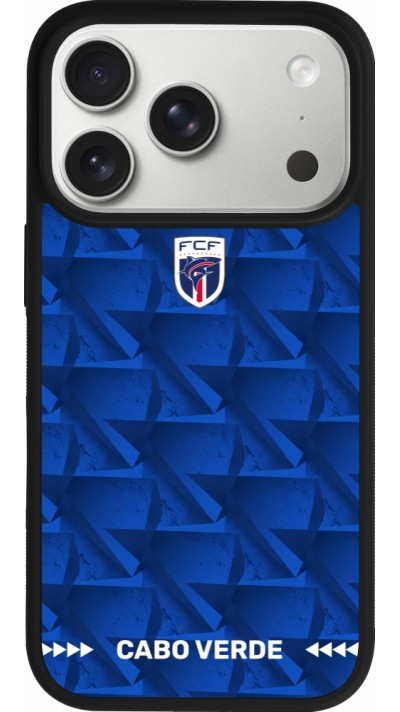iPhone 17 Pro Case Hülle - Silikon schwarz Kap Verde 2026 personalisierbares Fussballtrikot