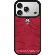iPhone 17 Pro Case Hülle - Silikon schwarz Südkorea 2026 personalisierbares Fussballtrikot
