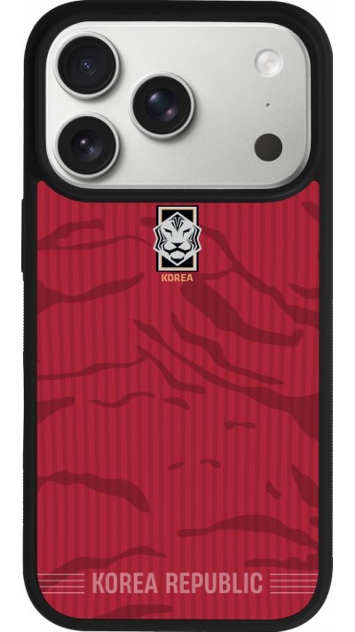 iPhone 17 Pro Case Hülle - Silikon schwarz Südkorea 2026 personalisierbares Fussballtrikot