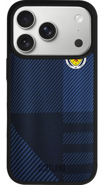 iPhone 17 Pro Case Hülle - Silikon schwarz Schottland personalisierbares Fussballtrikot