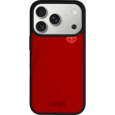 iPhone 17 Pro Case Hülle - Silikon schwarz Spanien 2022 personalisierbares Fußballtrikot