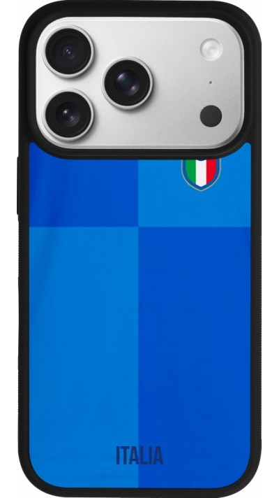 iPhone 17 Pro Case Hülle - Silikon schwarz Italien 2022 personalisierbares Fußballtrikot