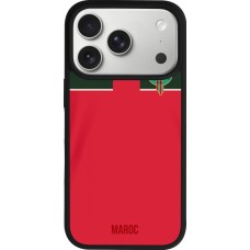 iPhone 17 Pro Case Hülle - Silikon schwarz Marokko 2022 personalisierbares Fussballtrikot