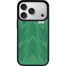 Coque iPhone 17 Pro - Silicone rigide noir Maillot de football Mexique 2022 personnalisable
